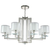 Люстра Crystal Lux NICOLAS SP-PL8 NICKEL/WHITE