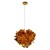 10593/420 Gold Loft IT CLIZIA Подвесной светильник золотой, металлическое основание и фигурный пластиковый плафон, 2 x E27, 2 x 12 Вт, Ø420 мм, высота подвеса 435–3385 мм, IP20, 220 В