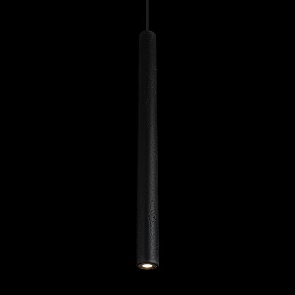 10584P/600 LOFT IT EVEREST Подвесной светильник LED 3,3 Вт, 3000 К, 300 Лм, черное металлическое основание, черный плафон из травертина