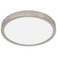 900585 Накладной светильник диммируемый FUEVA 5, 20,5W (LED), 3000K, ?285, сталь, матовый никель / пластик, белый