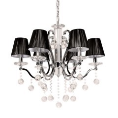 Хрустальная подвесная люстра Lumina Deco Bellisica LDP 8033-6 BK Хрустальная подвесная люстра Lumina Deco Bellisica LDP 8033-6 BK