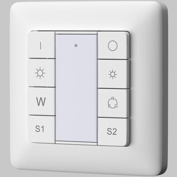 Кнопочная настенная панель Maytoni 2 сцены, 1 группа DALI DT8 RGBW 721051 Кнопочная настенная панель Maytoni 2 сцены, 1 группа DALI DT8 RGBW 721051