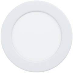 Встраиваемый светильник EGLO FUEVA 6 901417, встроенный LED 6,3Вт, CCT перекл. цветовой температуры на драйвере, 2700 / 4000 / 6500К, CRI 80, 720Лм, подключение 220В, IP44, диаметр 119 мм, монтажное отверстие 105 мм, глубина 40 мм, белый пластик