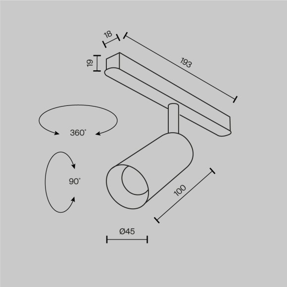TR032-4-5W3K-M-DS-BBS Трековый магнитный SMART (App, Bluetooth Mesh, Алиса) светодиодный светильник Maytoni Exility CRI90+ 2700-6000К 376Лм 36° 5Вт TR032-4-5W3K-M-DS-BBS Трековый магнитный SMART (App, Bluetooth Mesh, Алиса) светодиодный светильник Maytoni Exility CRI90+ 2700-6000К 376Лм 36° 5Вт
