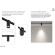 Arte Lamp OPTIMA A7269PL-1WH Черный магнитный трековый светодиодный светильник, вертикальный неповоротный цилиндр, COB LED 8Вт 4000К 830Лм 36° CRI90 IP20 48В светодиоды BRIDGELUX