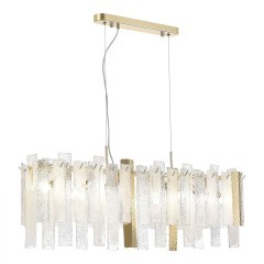 SL1636.203.08 Люстра подвесная ST-Luce Золотистый/Белый, Золотистый E14 8*40W SCOLARE SL1636.203.08 Люстра подвесная ST-Luce Золотистый/Белый, Золотистый E14 8*40W SCOLARE