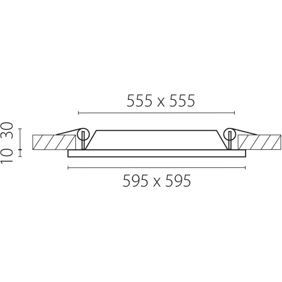 Светодиодная панель 595x595мм 40W 3400лм 4000К RA80 Zocco Lightstar 224364
