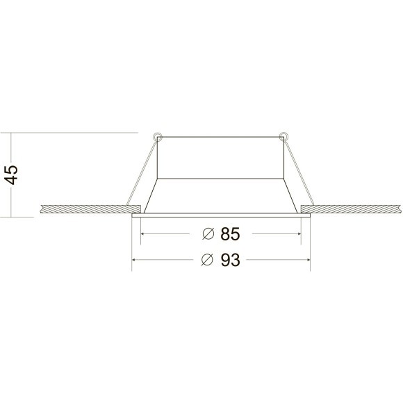 Встраиваемый светильник Maytoni DL028-2-01B Dot под лампу 1xGU10 50W Встраиваемый светильник Maytoni DL028-2-01B Dot под лампу 1xGU10 50W