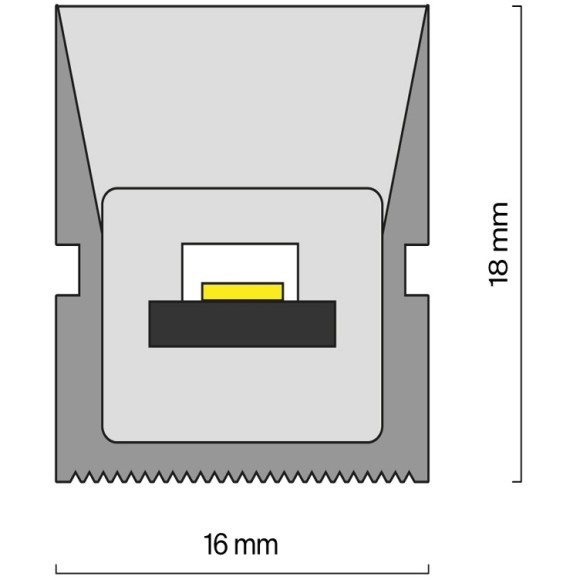 Гибкий неон 18x16 24В 14,4 Вт/м 4000K IP67 5м 432046 Гибкий неон 18x16 24В 14,4 Вт/м 4000K IP67 5м 432046
