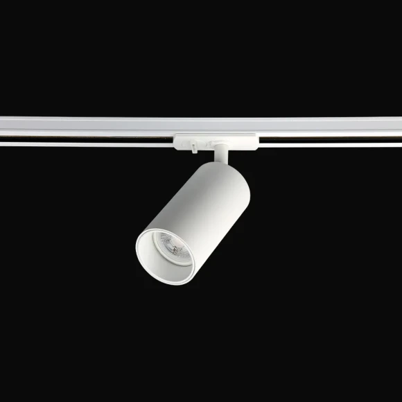 Однофазный двужильный трековый светильник Crystallux CLT 0.31 013 WH-WH под сменную лампу GU10