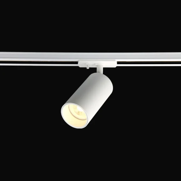 Однофазный двужильный трековый светильник Crystallux CLT 0.31 013 WH-WH под сменную лампу GU10