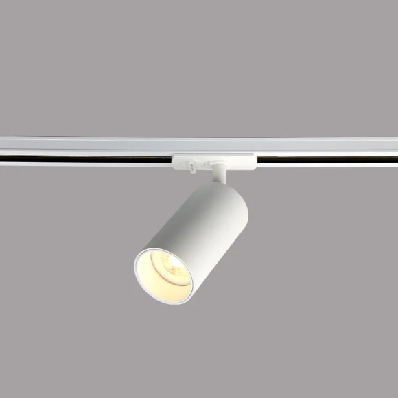 Однофазный двужильный трековый светильник Crystallux CLT 0.31 013 WH-WH под сменную лампу GU10
