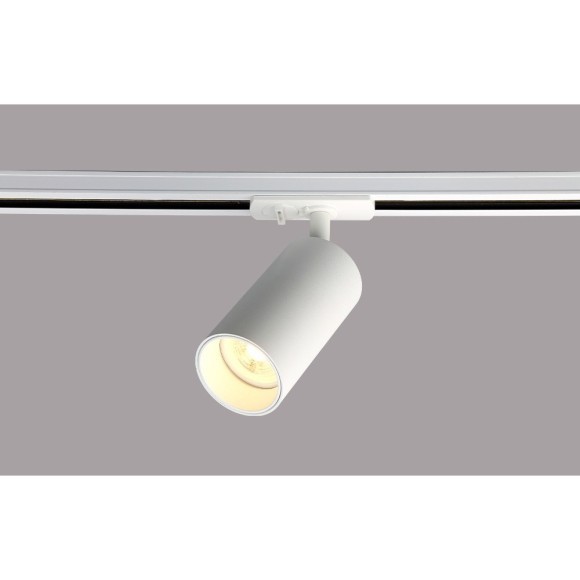 Однофазный двужильный трековый светильник Crystallux CLT 0.31 013 WH-WH под сменную лампу GU10