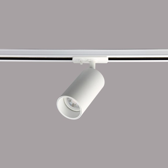 Однофазный двужильный трековый светильник Crystallux CLT 0.31 013 WH-WH под сменную лампу GU10