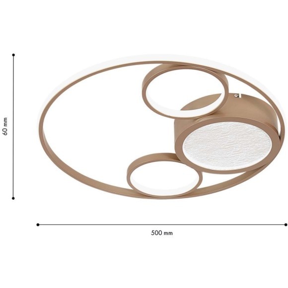 4681-4C, потолочный светильник, D600xH70, LEDx110W/55W/55W, 6770/3460/3350LM, 4000/6500/3500K, included, remote control