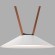 DK5664-WH+BK Cветильник для трека-ремня Belty Smart, серия Flow, со светодиодом, D300*H71мм, 48V DC, 20W, RA90, 120°, 2700-6500K, IP20, белый с черным, алюминий