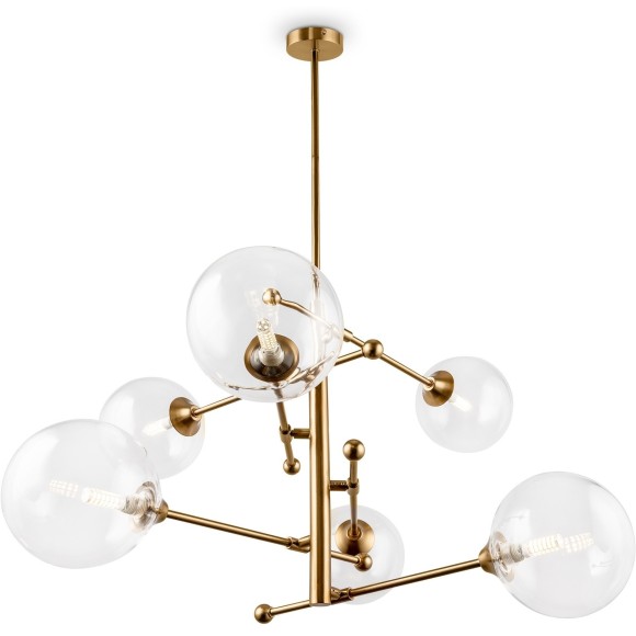 Люстра потолочная Freya FR5115PL-06BZ Maddison под лампы 6xG9 5W