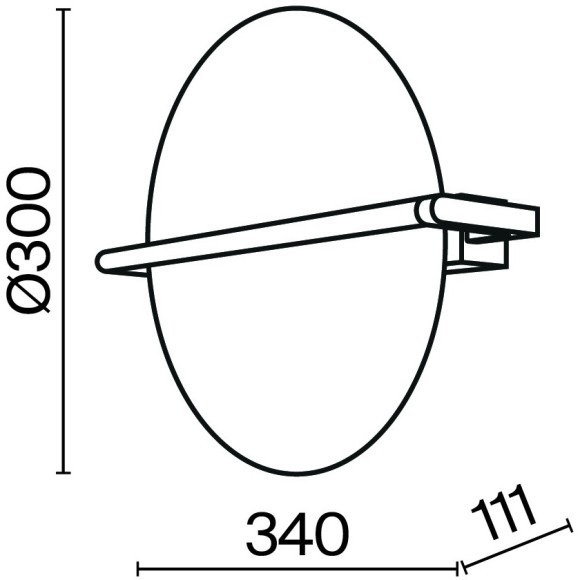 Настенный светильник (бра) Maytoni MOD279WL-L14B3K