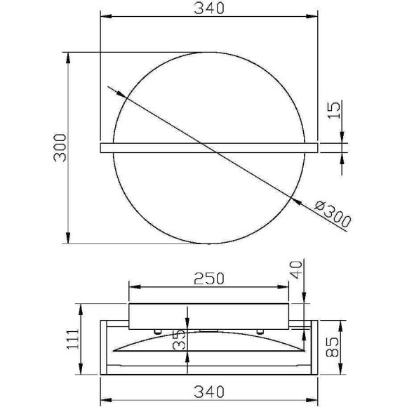 Настенный светильник (бра) Maytoni MOD279WL-L14B3K