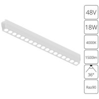 A6169PL-1WH Трековый магнитный светодиодный светильник Arte Lamp Rapid 48V CRI90+ 4000К 1500Лм 36° 18Вт