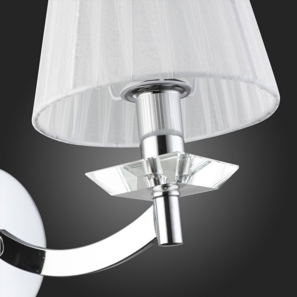 SL1756.101.01 Светильник настенный ST-Luce Хром/Светло-серый E14 1*40W BELLO SL1756.101.01 Светильник настенный ST-Luce Хром/Светло-серый E14 1*40W BELLO