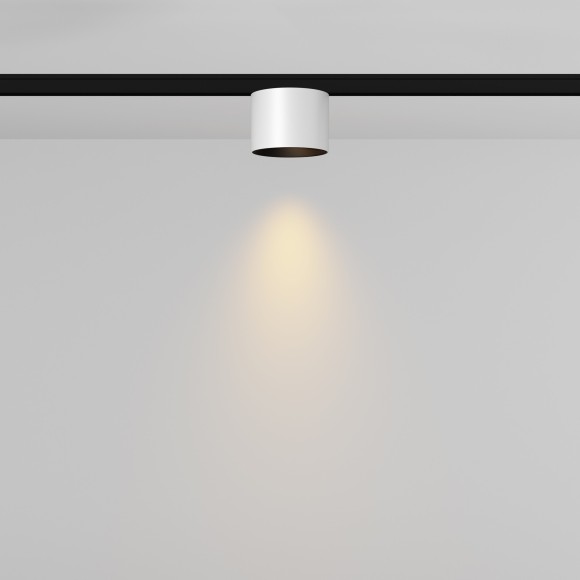 TR188-1-5W2.7K-M-BW Ультратонкий трековый магнитный светодиодный светильник Maytoni Levity CRI90+ 2700К 380Лм 36° 5Вт