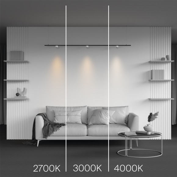 TR188-1-5W2.7K-M-BW Ультратонкий трековый магнитный светодиодный светильник Maytoni Levity CRI90+ 2700К 380Лм 36° 5Вт