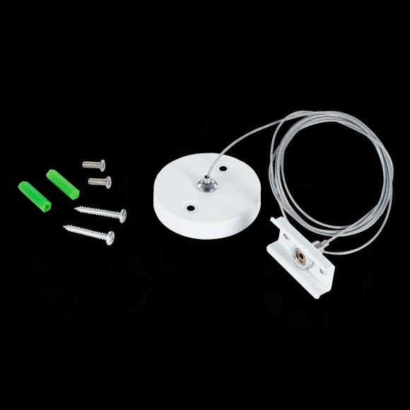 ST015.522.17 Тросовый подвес 1шт 150см для накладного шинопровода белый SKYLINE 220 ST015.522.17 Тросовый подвес 1шт 150см для накладного шинопровода белый SKYLINE 220