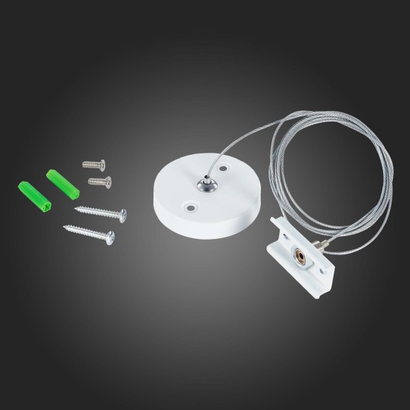 ST015.522.17 Тросовый подвес 1шт 150см для накладного шинопровода белый SKYLINE 220 ST015.522.17 Тросовый подвес 1шт 150см для накладного шинопровода белый SKYLINE 220