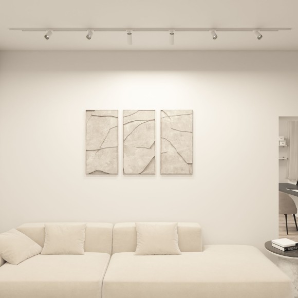 Однофазный двужильный трековый светильник Denkirs DK6060-BW+BK Scope под сменную лампу GU10