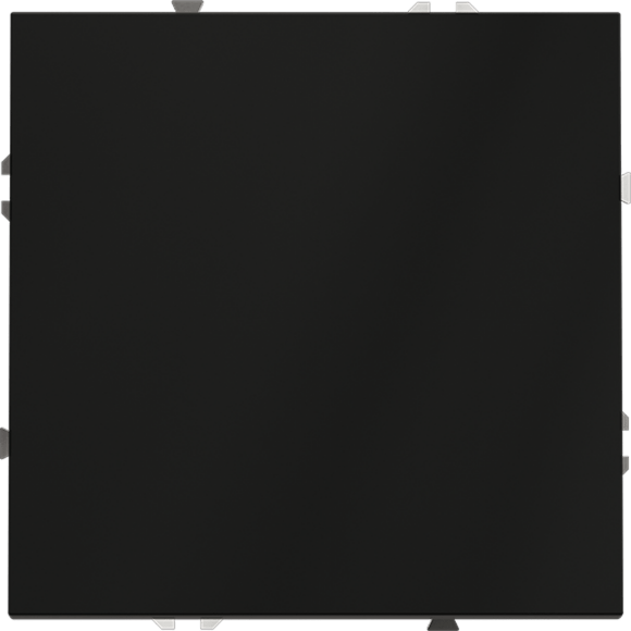 Проходной переключатель встраиваемый VOLTUM S70 одноклавишный 10А, (черный матовый)