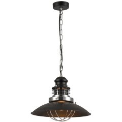 Подвесной светильник с 1 плафоном Lussole LSP-8029 KETCHIKAN IP21 под лампу 1xE27 60W Подвесной светильник с 1 плафоном Lussole LSP-8029 KETCHIKAN IP21 под лампу 1xE27 60W