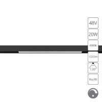 A4683PL-1BK Трековый магнитный диммируемый по 0/1-10V светодиодный светильник Arte Lamp Linea 2.0 CRI90+ 4000К 1020Лм 120° 20Вт