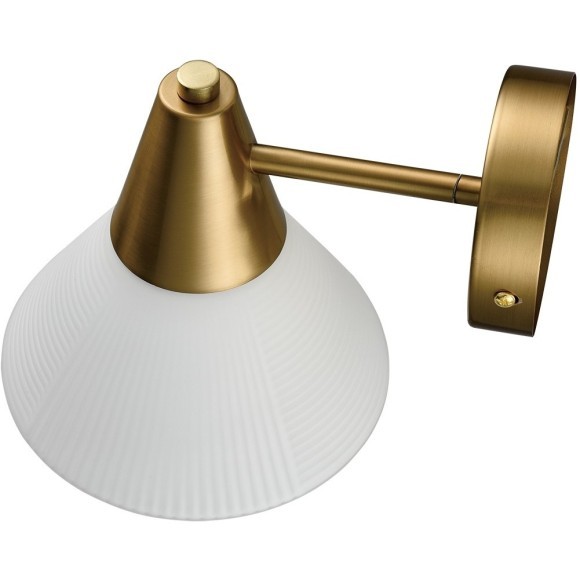 8113/1W MODERNI LN25 латунь/белый, металл/стекло Бра E27 1*60W 220V CORNE 8113/1W MODERNI LN25 латунь/белый, металл/стекло Бра E27 1*60W 220V CORNE