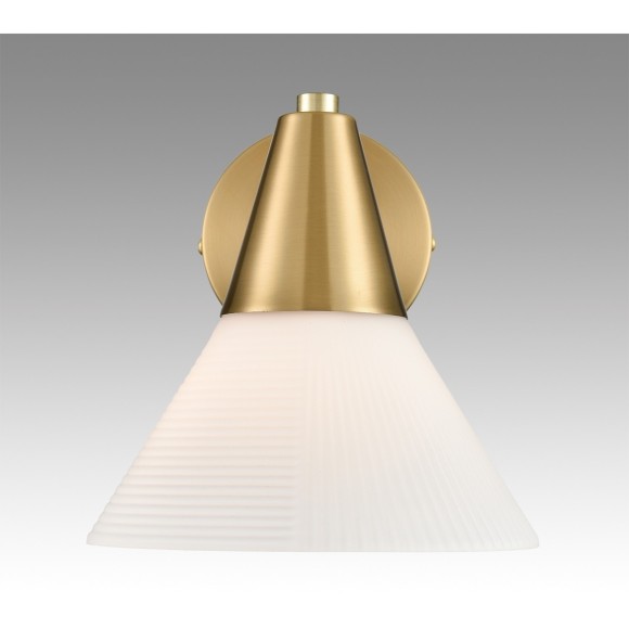 8113/1W MODERNI LN25 латунь/белый, металл/стекло Бра E27 1*60W 220V CORNE 8113/1W MODERNI LN25 латунь/белый, металл/стекло Бра E27 1*60W 220V CORNE