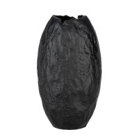 421289 VOHEMAR Декоративная ваза алюминий черный L165 B100 H310