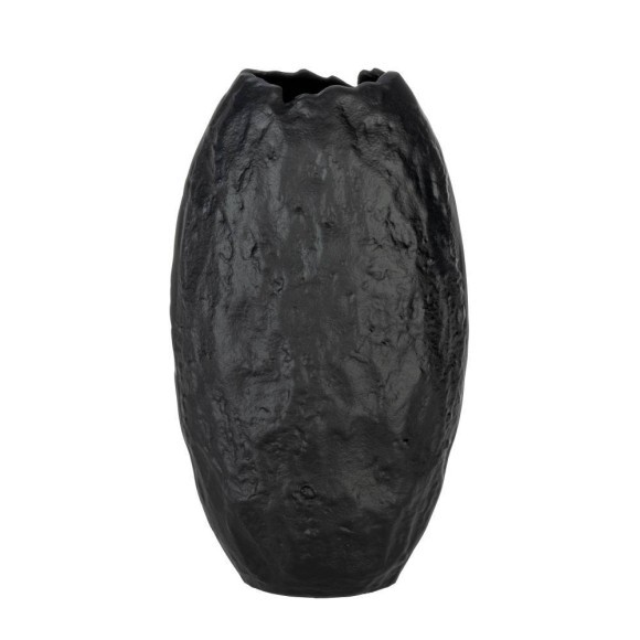 421289 VOHEMAR Декоративная ваза алюминий черный L165 B100 H310