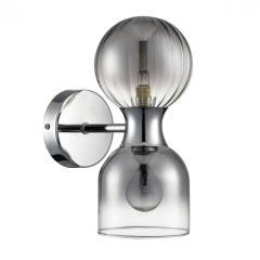 8114/2W MODERNI LN25 хром/дымчатый, металл/стекло Бра G9 30W + E14 40W 220V TAUNA 8114/2W MODERNI LN25 хром/дымчатый, металл/стекло Бра G9 30W + E14 40W 220V TAUNA