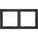 Рамка пластиковая VOLTUM S70 на 2 поста, (графит)