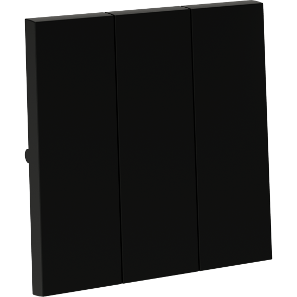 Клавиши для выключателя/переключателя трехклавишного, S70 (черный матовый)