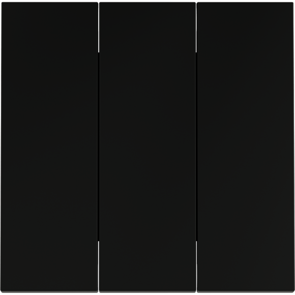 Клавиши для выключателя/переключателя трехклавишного, S70 (черный матовый)