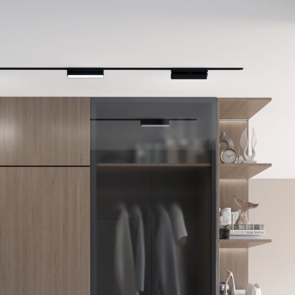 DK5363-BK Трековый магнитный светодиодный SMART (TUYA, Алиса, Bluetooth, Wi-Fi) светильник Denkirs AIR 48V CRI90+ 2700-6500К 416Лм 120° 9Вт