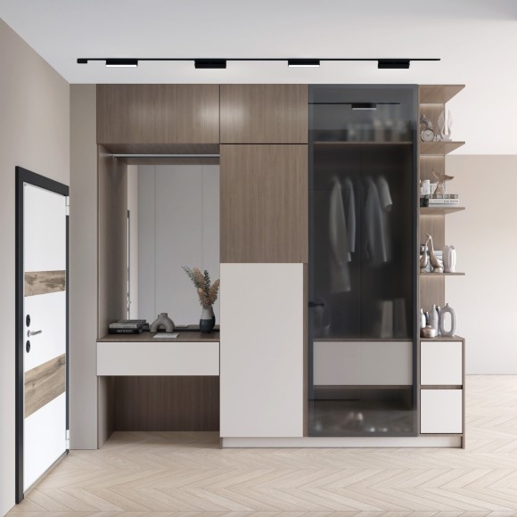 DK5363-BK Трековый магнитный светодиодный SMART (TUYA, Алиса, Bluetooth, Wi-Fi) светильник Denkirs AIR 48V CRI90+ 2700-6500К 416Лм 120° 9Вт