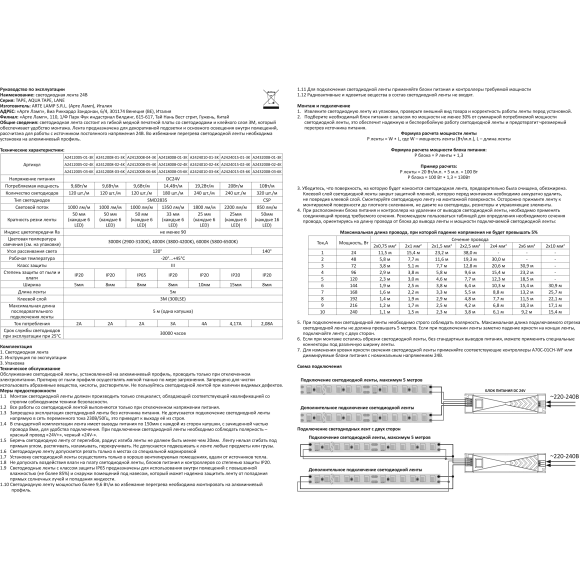 A2414010-01-mix Светодиодная лента 24В 12Вт/м 1000Лм/м 2700К+6000К CRI 90+ 10мм SMD2835 140шт/м 5м IP20 A2414010-01-mix Светодиодная лента 24В 12Вт/м 1000Лм/м 2700К+6000К CRI 90+ 10мм SMD2835 140шт/м 5м IP20
