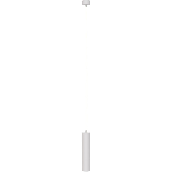 Подвесной светильник Maytoni Focus P075PL-01W GU10 10Вт белый матовый алюминиевый корпус, минималистичный цилиндрический дизайн, регулируемая высота 330-1330 мм