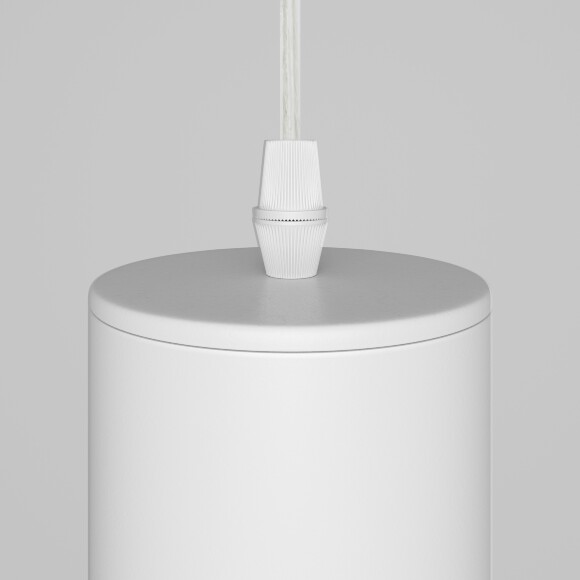 Подвесной светильник Maytoni Focus P075PL-01W GU10 10Вт белый матовый алюминиевый корпус, минималистичный цилиндрический дизайн, регулируемая высота 330-1330 мм