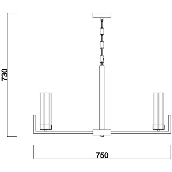 Люстра подвесная Freya FR5214PL-08BS Еster под лампы 8xE14 60W