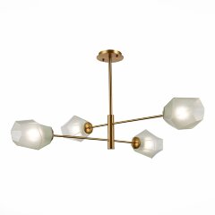 SLE205202-04 Светильник потолочный Латунь/Белый E27 4*60W TERRAMO SLE205202-04 Светильник потолочный Латунь/Белый E27 4*60W TERRAMO