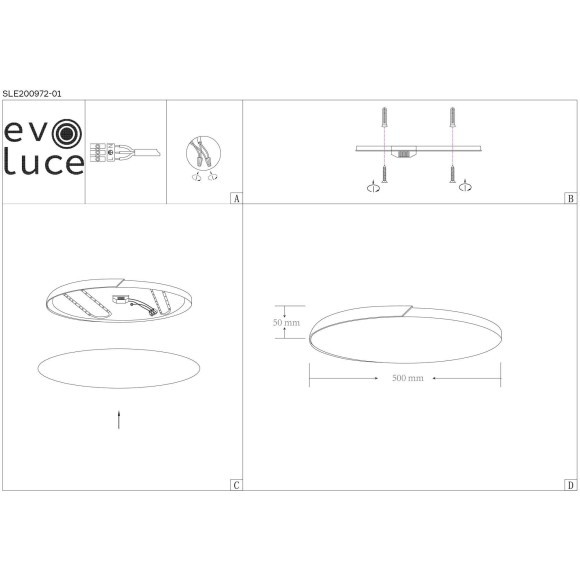 SLE200972-01 Светильник потолочный Серый, Светлое дерево/Белый LED 1*45W 3000K/4000K/6000K FESTA
