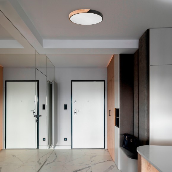 SLE200972-01 Светильник потолочный Серый, Светлое дерево/Белый LED 1*45W 3000K/4000K/6000K FESTA